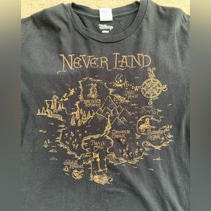 Disney Peter Pan Neverland T Shirt - Black - Size XL